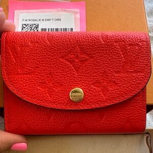 Louis Vuitton Rosalie wallet orange!🍊